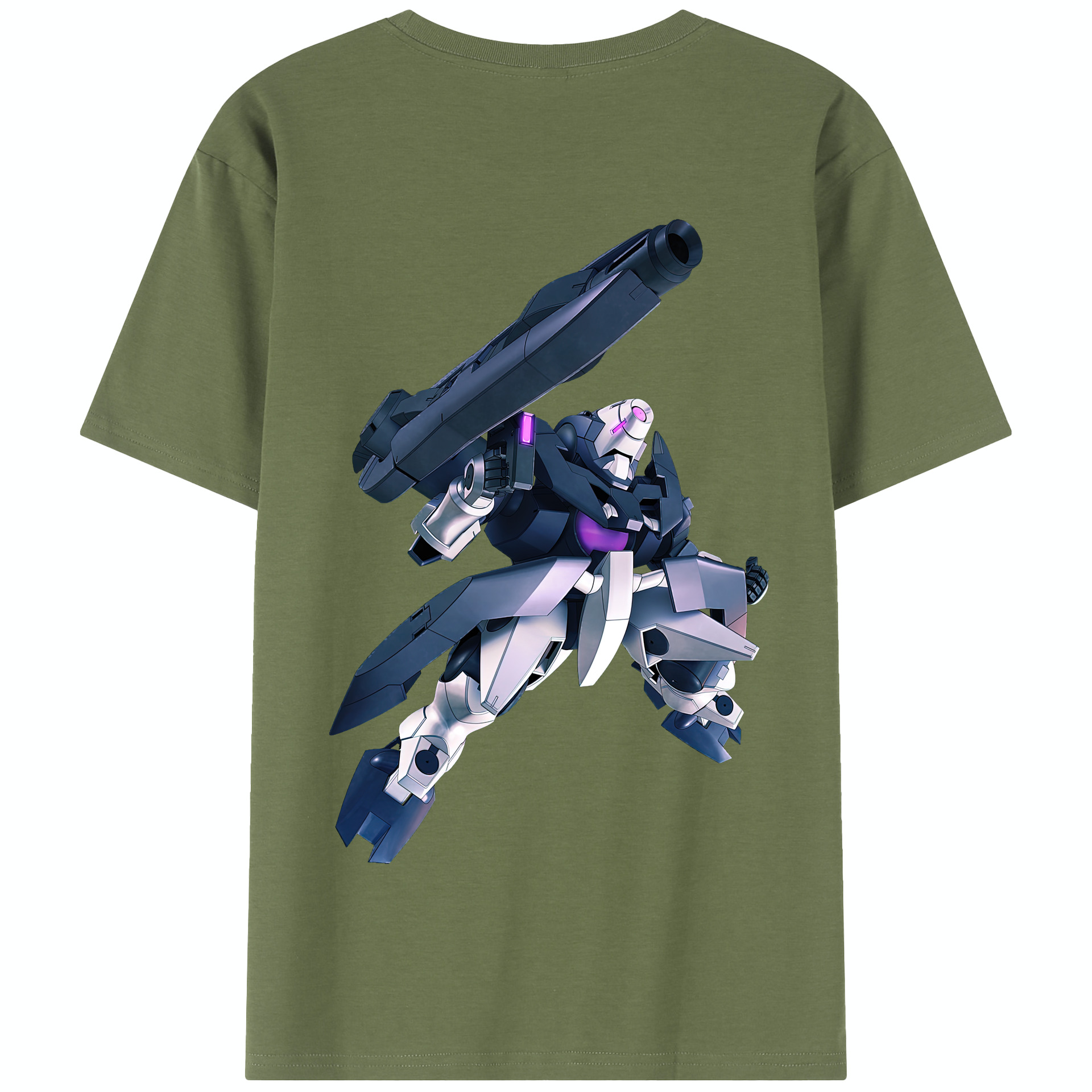 （画像用） 機動戦士ガンダム Mobile Suit Gundam 綿100％半袖Tシャツ（背面プリント）